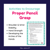 Activities to Encourage Proper Pencil Grasp