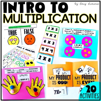 Preview of Introduction to Multiplication w/ Beginning Multiplication & Equal Groups