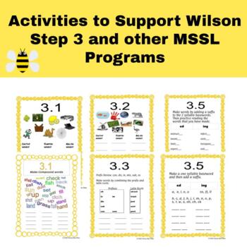 Preview of Activities to Support Wilson Step 3