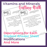 Activities to Teach Vitamins and Minerals