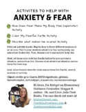 Activities to help with Anxiety and Fear