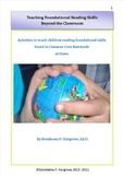 Activities to teach children CCSS reading foundational skills