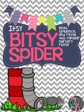 Itsy Bitsy Spider Nursery Rhyme Activities