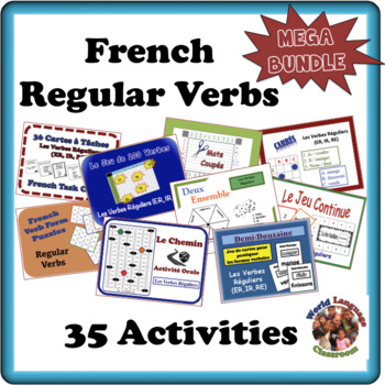 Preview of French Regular Verbs MEGA Bundle