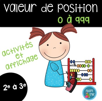 Preview of Activités sur la valeur de position/ French Place Value activities