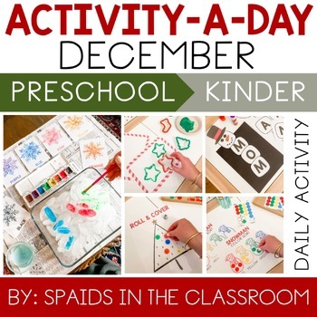 Preview of Activity-A-Day DECEMBER Activities, Crafts, Games for Christmas, Winter & Advent