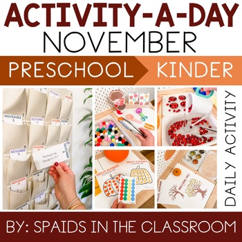 Preview of Activity-A-Day NOVEMBER Activities, Crafts, Games for Thanksgiving and Fall