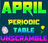 Activity: April Periodic Table investigation unscramble