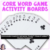 AAC Core Word Activity Communication Boards for Games