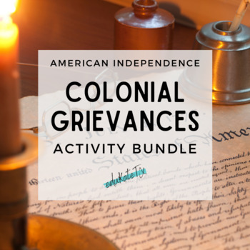 Preview of Activity Bundle -- Independence & Colonial Grievances: The Break Up Song
