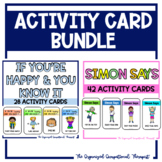 Simon Says and If You're Happy Activity Card Bundle Brain Break