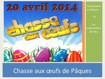 Preview of Activity "Egg hunt" for Easter / chasse aux oeufs à Pâques
