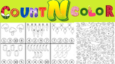 Activity Math Workbook Count and Color