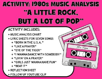 Preview of Activity: Music Analysis - 1980s "A Little Rock, But a Lot of Pop"