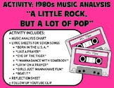 Activity: Music Analysis - 1980s "A Little Rock, But a Lot