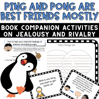 Preview of Ping and Pong Are Best Friends- activities on friendship & jealousy