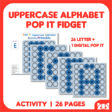 Activity: Pop it Uppercase Alphabet | Printable Activity w