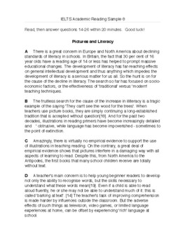 Preview of Activity Sheet.IELTS Reading Task 8.5 & key