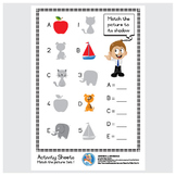Freebie : Activity Sheet/Match the picture Set 1