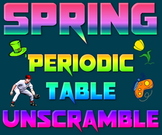 Activity: Spring Periodic Table Investigation unscramble