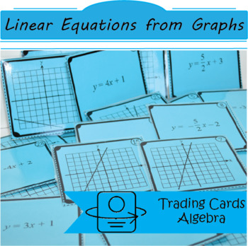 Preview of Task Cards: Create a Linear Equation from Graphs