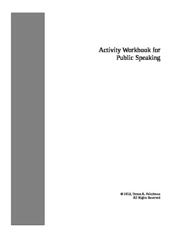 Preview of Activity Workbook for Public Speaking