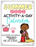FREE! Summer Calendar: Preschool - Grade 1 (2022 Edition)