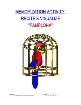 Preview of Activity for Levels Sp1 through Sp5 - Pamplona: Memorized Recitation