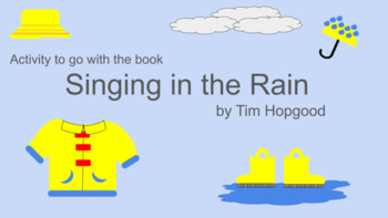 Preview of Activity for the book "Singing in the Rain" by Tim Hopgood