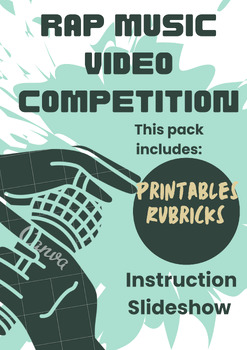 Preview of Rap Music Video Competition Project "Activity Worksheets"
