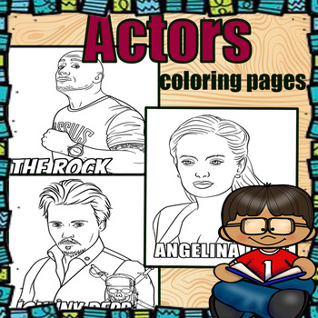 coloring pages of celebrities