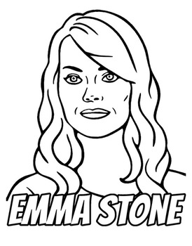 coloring pages of celebrities
