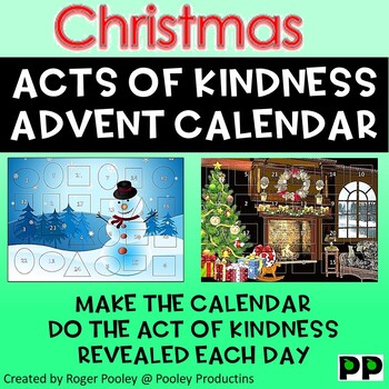 Acts of Kindness Advent Calendar by Pooley Productions TpT