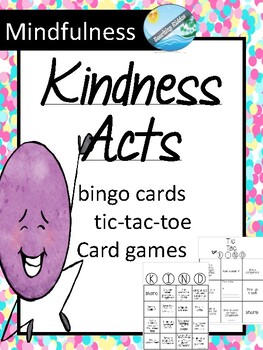 Preview of Random Acts of Kindness Bingo Games and More! - Mindfulness , Growth Mindset