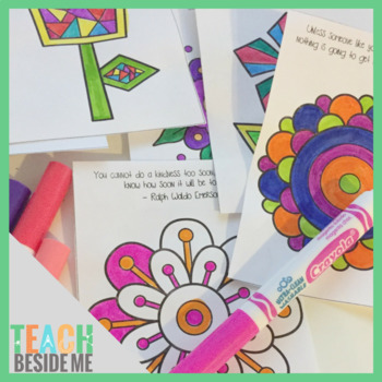 Preview of Acts of Kindness Coloring Notes