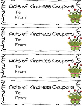 Acts of Kindness Coupons (Bilingual) by Krista Happ | TPT