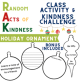 Acts of Kindness Holiday Ornament Activity, Bulletin Board