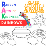 Acts of Kindness Spring Rainbows Activity, Bulletin Board,