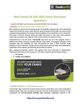 220-1001 Exam Dumps Pdf