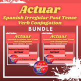 Actuar - Spanish Irregular Past Tense Verb Conjugation Bundle