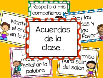 Preview of Acuerdos de la clase | ESPAÑOL/SPANISH