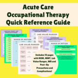 Acute Care Quick Reference Guide for Occupational Therapy