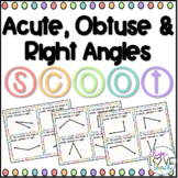 Acute, Obtuse & Right Angles SCOOT! Game, Task Cards or As