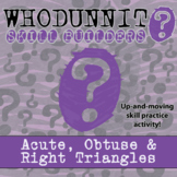 Acute, Obtuse & Right Triangles Whodunnit Activity - Print