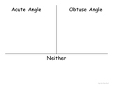 Acute and Obtuse Angles Sorting Game