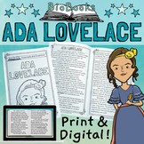 Ada Lovelace Biography Reading Passage Activity Booklet PR