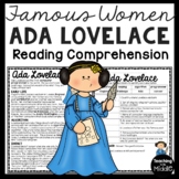 Ada Lovelace Famous Women Reading Comprehension Passage Co