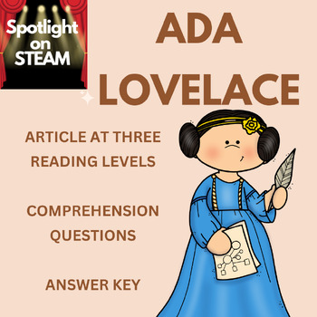 Preview of Ada Lovelace Leveled Article - Spotlight on STEAM