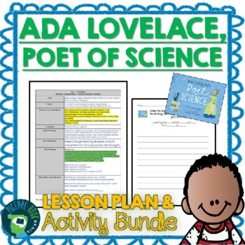 Preview of Ada Lovelace Poet of Science by Diane Stanley Lesson Plan and Activities