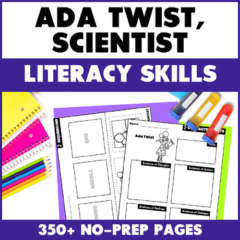 Preview of Ada Twist, Scientist Book Activities - Reading Comprehension and Literacy Skills